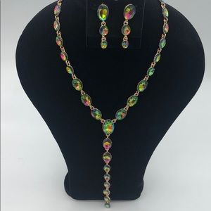 Multicolored necklace set